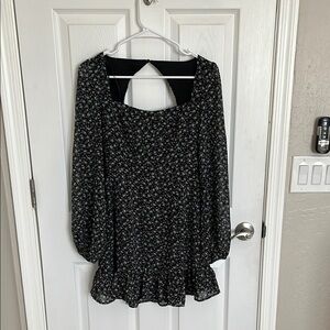 Floral Black Women's dress